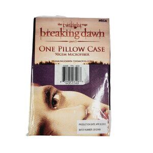 Edward Cullen, Twilight Saga -Breaking Dawn Pillow‎ Case, NIP, Microfiber, 2012
